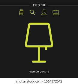 Lamp icon for web and mobile
