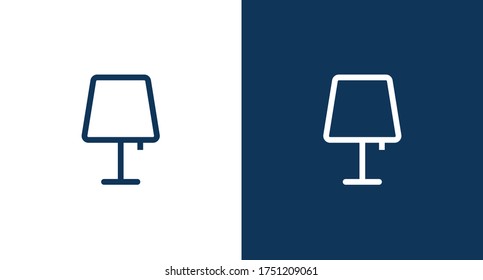 Lamp icon for web and mobile