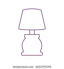 lamp icon with white background vector stock illustration
