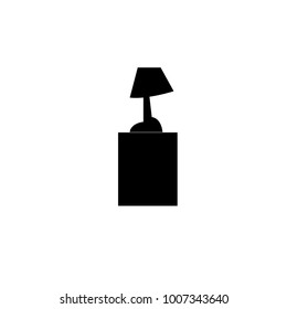 lamp icon.black design color