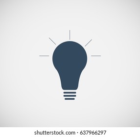 Lamp icon,flat style 