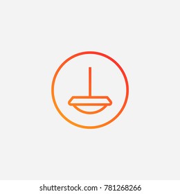 Lamp icon.gradient illustration isolated vector sign symbol