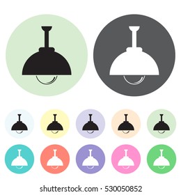Lamp icons set.Vector illustration

