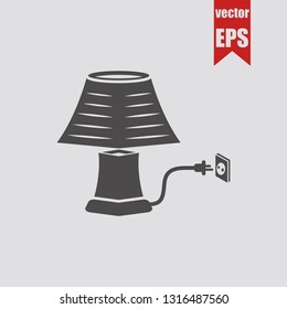 Lamp icon.Vector illustration.