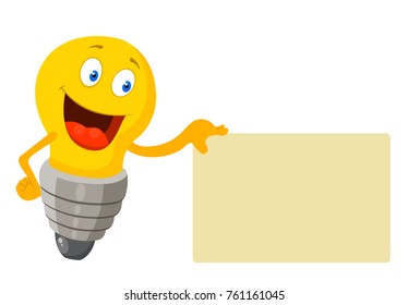 lamp idea cartoon vector illustration