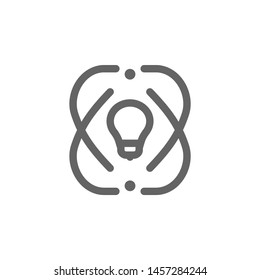 Lamp idea creative icon. Element of simple icon