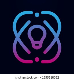 Lamp idea creative nolan icon. Simple thin line, outline vector of Mix icons for ui and ux, website or mobile application