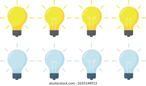 Lamp Idea is a design theme that symbolizes creativity and innovation, often represented by a glowing light bulb. It features bright, radiant elements, clean lines, and a focus on illumination.
