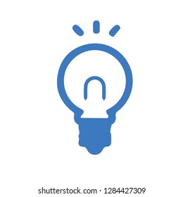 Lamp idea icon illustration