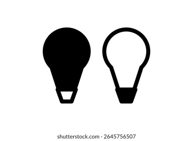 lamp idea icon style line and solid icon