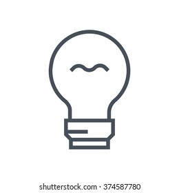 Lamp, idea icon suitable for info graphics, websites and print media and  interfaces. Line vector icon.