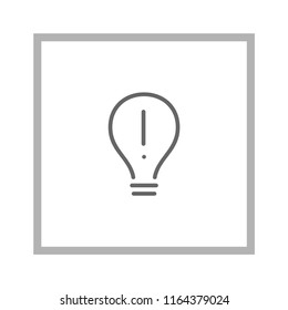 Lamp idea icon vector