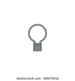 Lamp idea icon vector