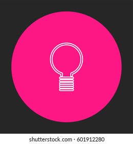 Lamp idea icon vector