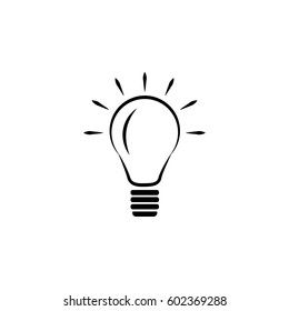 Lamp idea line icon