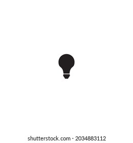 
lamp idea symbol simple logo vector