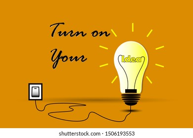 Lamp in idea, thinking and graph growth up