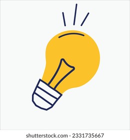 
lamp idea vector art illustration for back to school ornament