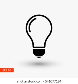 lamp, idea vector icon