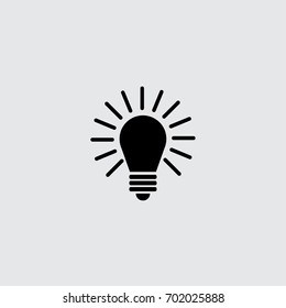 Lamp idea vector icon