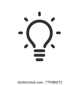 Lamp, idea vector icon