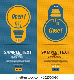 Lamp Idea vector illustration