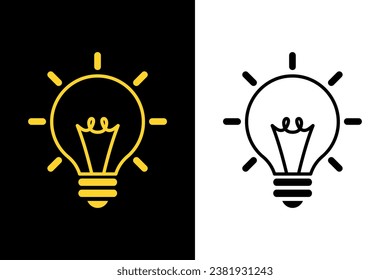 idea de lámpara. idea de color amarillo claro concepto interesante