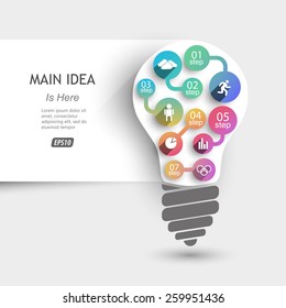 lamp with ideas communications background