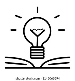  lamp illuminates book icon