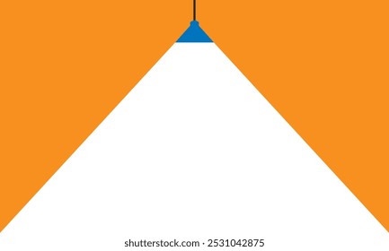 Ícone de iluminação de lâmpada em estilo plano. Ilustração do vetor de destaque em plano de fundo isolado. Conceito empresarial do sinal de energia da luz de inundação. apresentação do vetor de negócios.