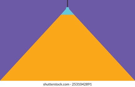 Icono de iluminación de la lámpara en estilo plano. Ilustración vectorial de proyector sobre fondo aislado. Floodlight concepto de negocio de signo de energía. presentación de Vector de negocios.