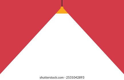 Icono de iluminación de la lámpara en estilo plano. Ilustración vectorial de proyector sobre fondo aislado. Floodlight concepto de negocio de signo de energía. presentación de Vector de negocios.