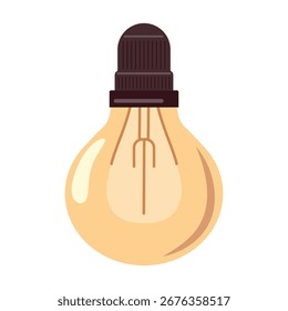 Ilustración de lámpara. Vector. Concepto de Inspiración, ideas.