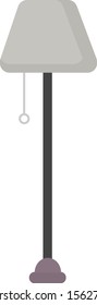 Lamp, illustration, vector on white background.