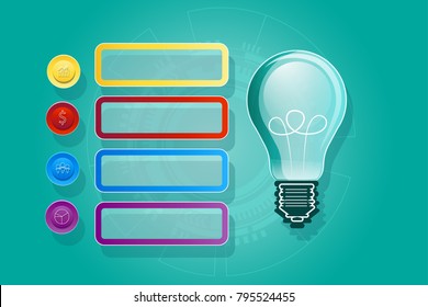 Lamp Illustrations with Business ideas