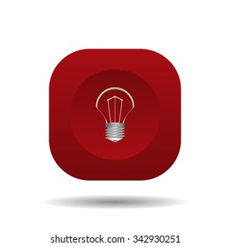 lamp, incandescent bulb. icon. vector design