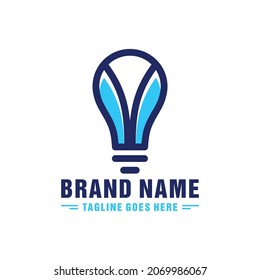 lamp inspiration illustration logo design