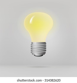 lamp isolated glowing icon vector