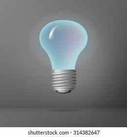 lamp isolated glowing icon vector
