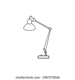 lamp isolated on white vector illustration