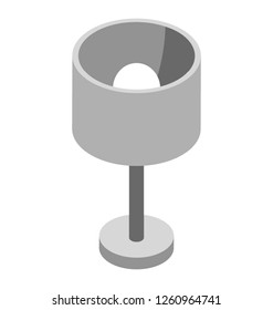 Lamp isometric icon design