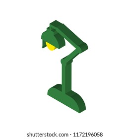 Lamp isometric left top view 3D icon