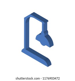 Lamp isometric left top view 3D icon