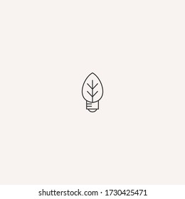 Diseño de la plantilla de icono del logotipo de la hoja de luz en la ilustración del vector