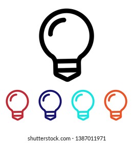 lamp light bright icon vector