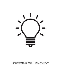 Lamp light bulb creative icon 