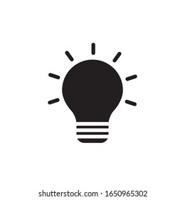 Icono creativo de la bombilla de luz 
