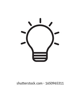 Lamp light bulb creative icon 