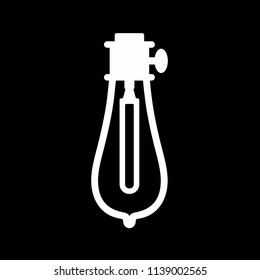 lamp light bulb electric quality vector illustration cut