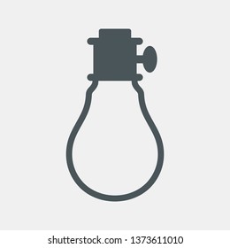 lamp light bulb electric quality vector illustration cut